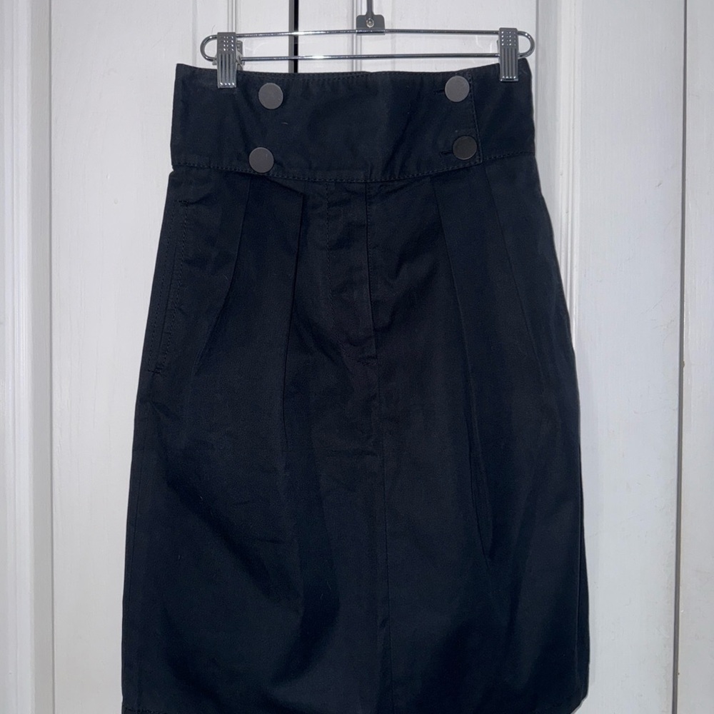 Stella McCartney Black Buttoned Pencil Skirt